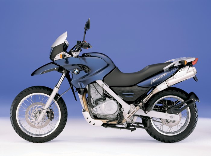 BMW F650GS motorcycle side view