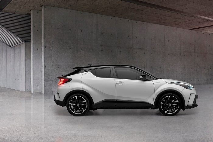 White Toyota C-HR Hybrid GR Sport Crossover