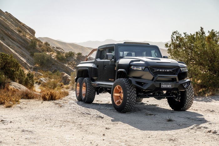 4K Rezvani Hercules 6x6 Pickup Truck