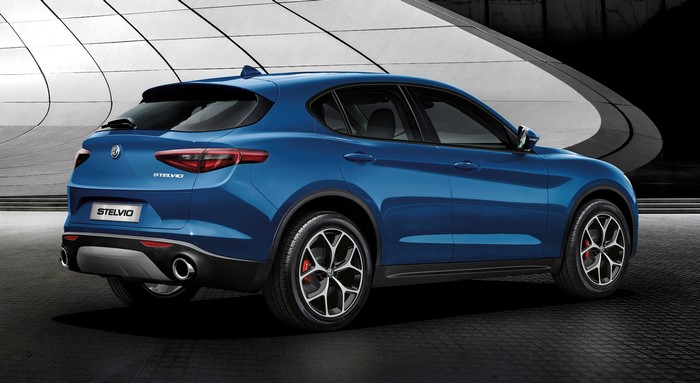 Blue Alfa Romeo Stelvio Sport Crossover