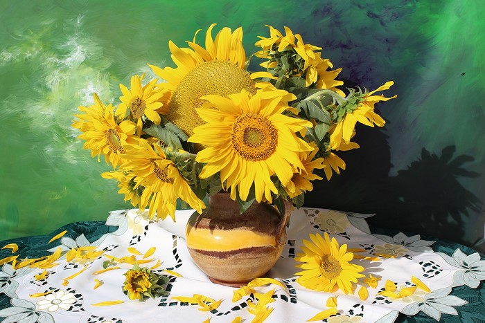 Sunflowers in a Vase