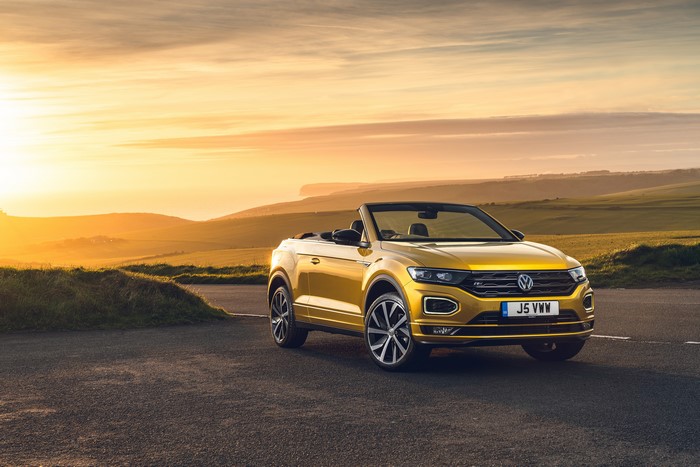 Yellow 2020 Volkswagen T-Roc Cabriolet R-Line
