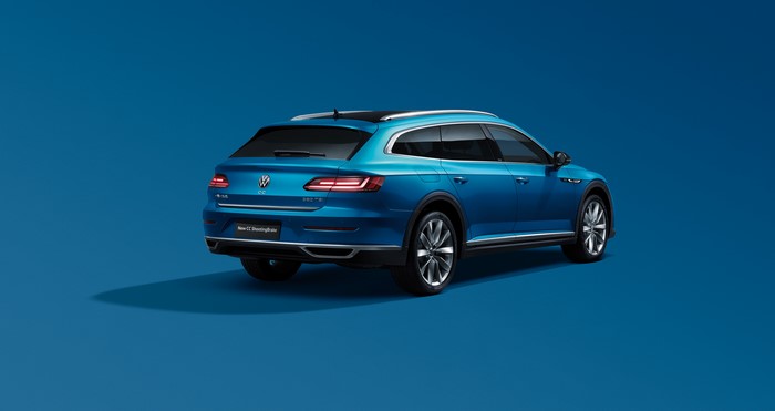 Blue Volkswagen CC Shooting Brake 380 TSI Estate Car