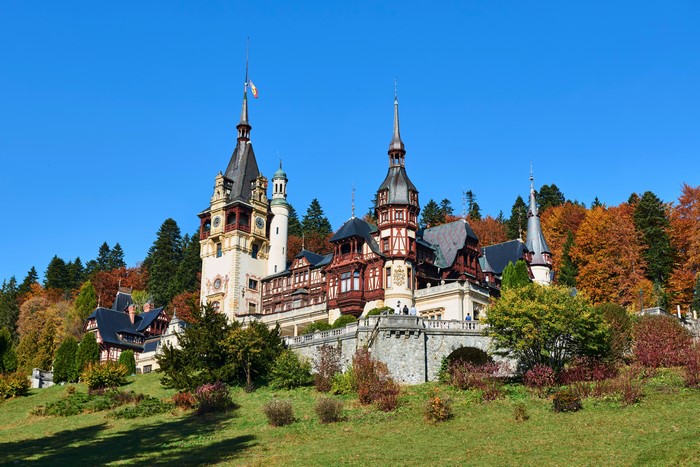 Peles Castle in Transylvania, Romania