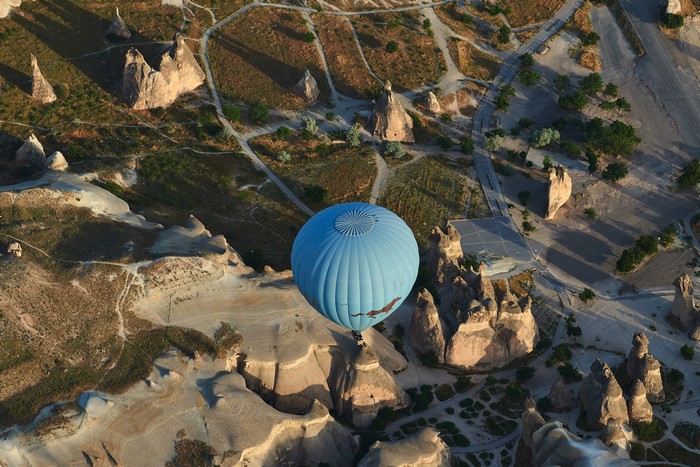 Hot air balloon over Cappadocia, Turkey