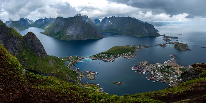 4K, 5K, Norway, Lofoten, Mountains, Scenery, Panorama, Clouds, HD ...