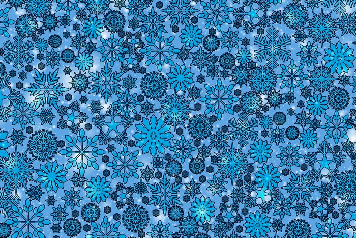Blue Snowflakes Texture