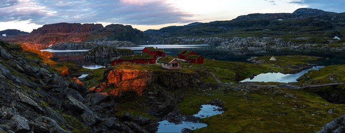 Stranddalen Rogaland Norway Mountains Panorama