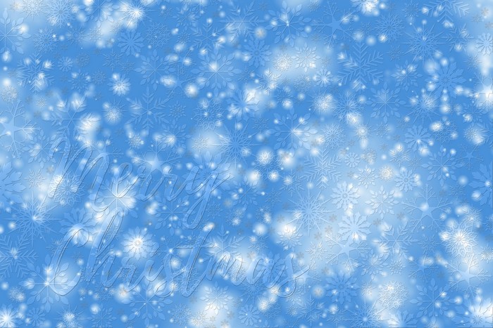 Merry Christmas Snowflakes Greeting Card