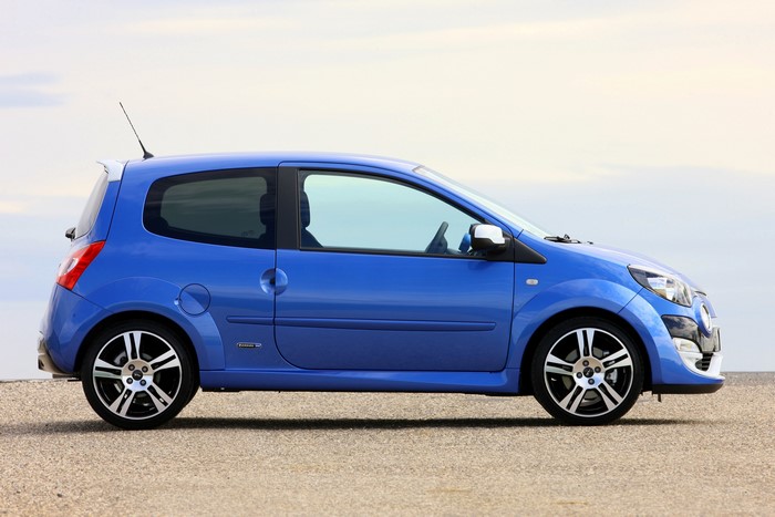 Blue Renault Twingo Metallic Side View