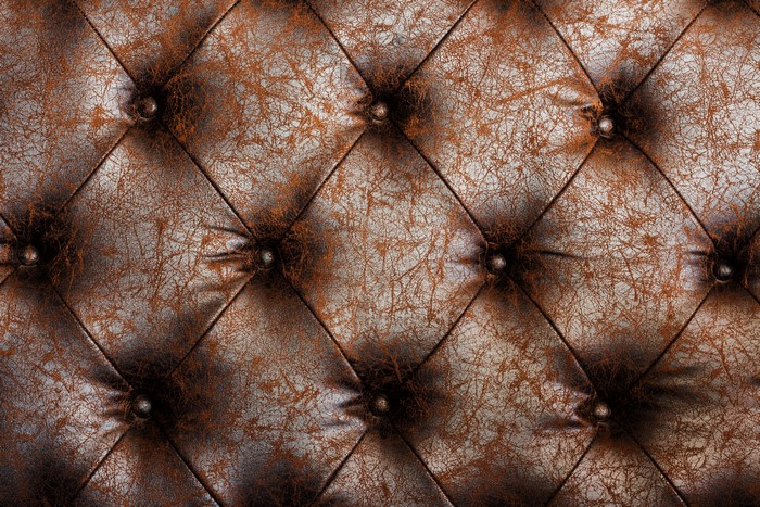 Brown tufted leather texture