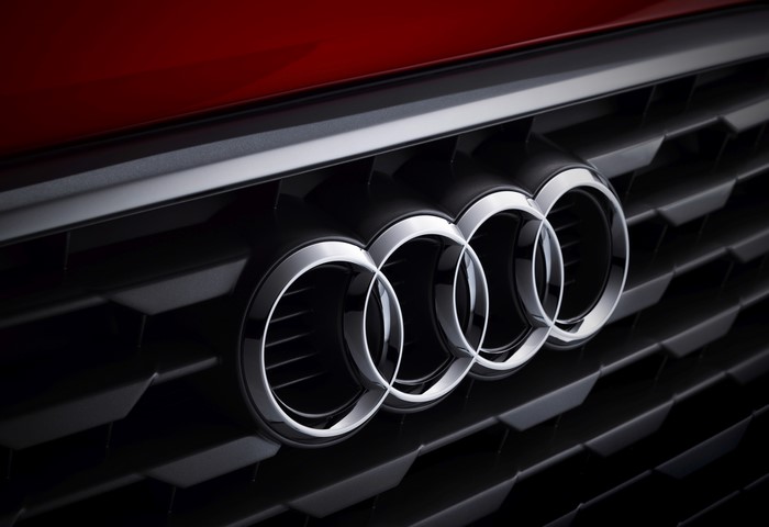 Audi Logo Emblem Closeup