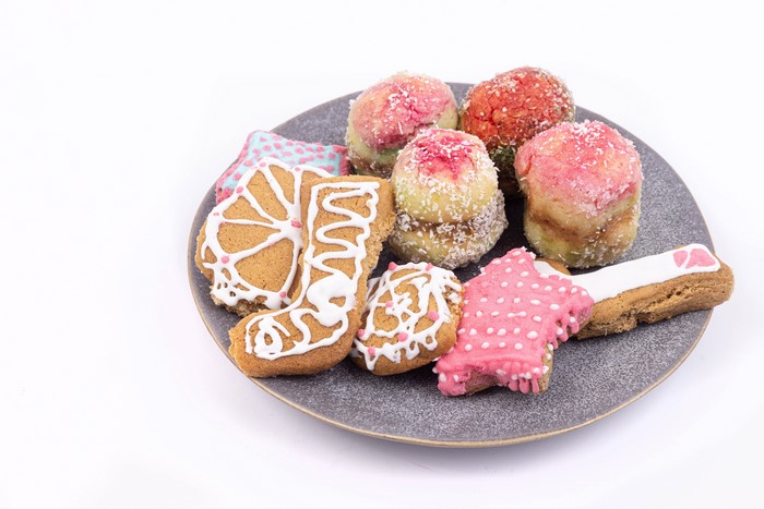 Christmas cookies on a plate