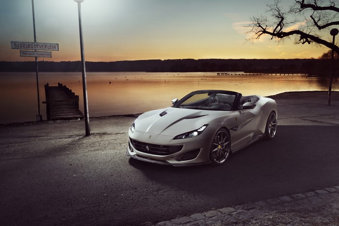 White Ferrari Portofino Novitec Convertible