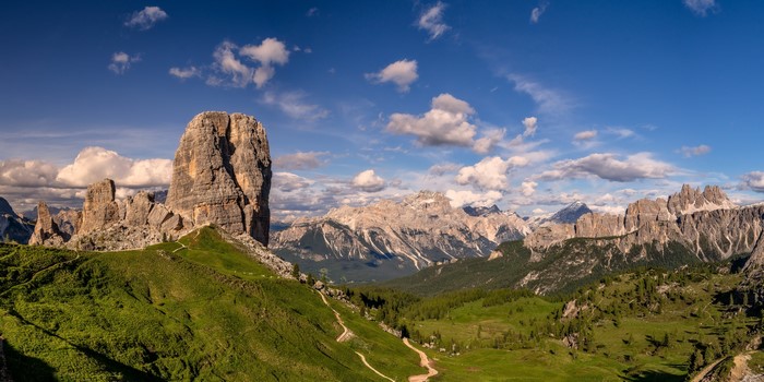 Cinque Torri, Dolomites, Italy Panorama