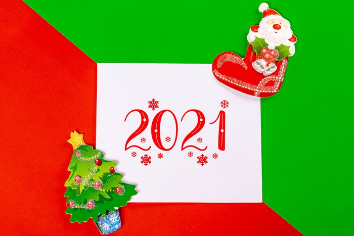 Christmas 2021 with Santa and Tree