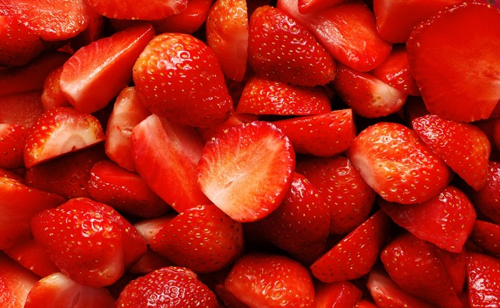 Many Strawberries Closeup 4K