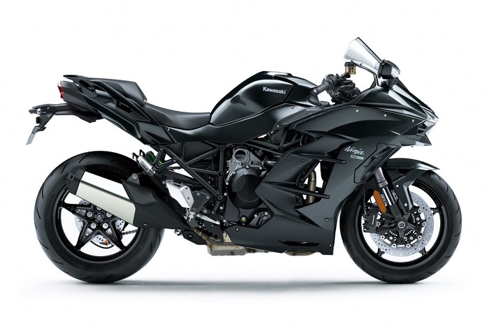 4K Kawasaki Ninja H2 SX motorcycle on white background