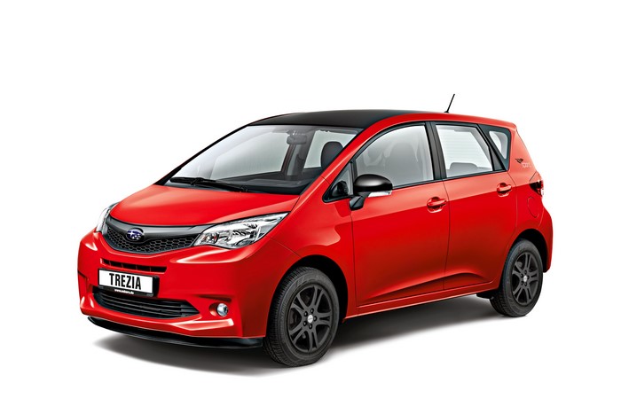 Red Subaru Trezia Sport 2012