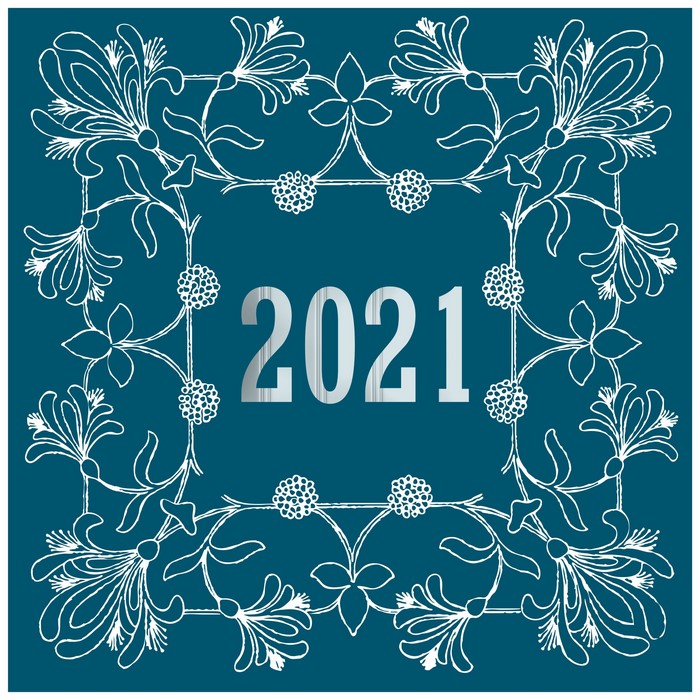 2021 floral frame