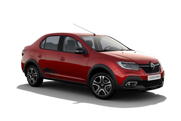 Red Renault Logan Stepway City