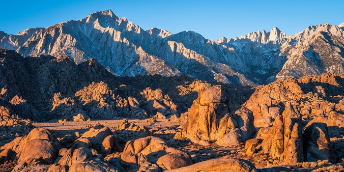 Alabama Hills California Mountains at Sunrise