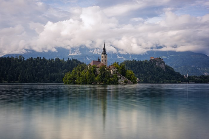 Bled Island Church and Castle, Slovenia