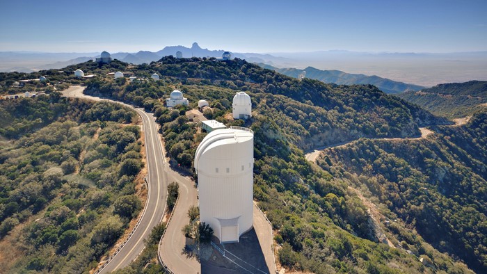 Palomar Observatory on a Mountain in USA