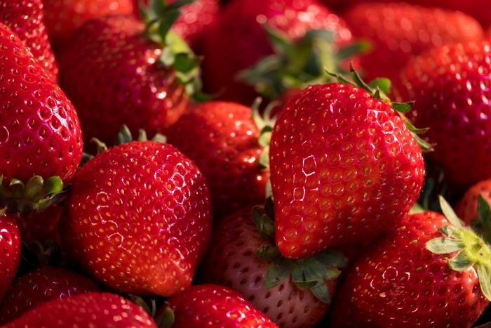 4K Strawberry Closeup