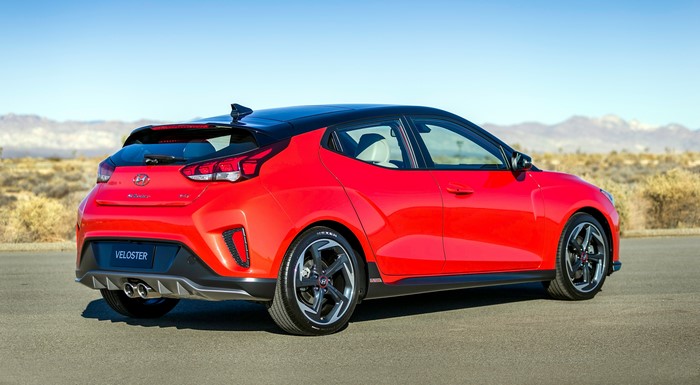 Red Hyundai Veloster Turbo