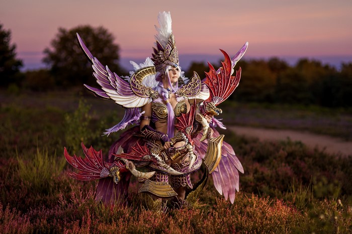 Segita Hunter from Dekaron Cosplay with Wings