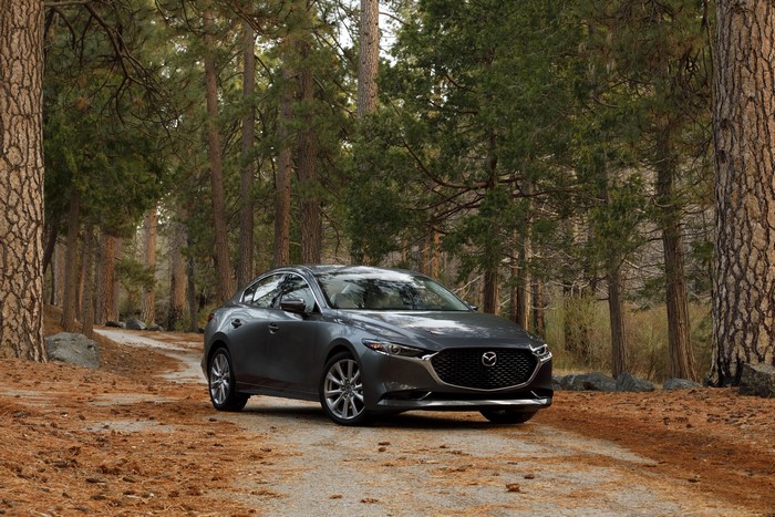 2020 Mazda3 Sedan in a Forest