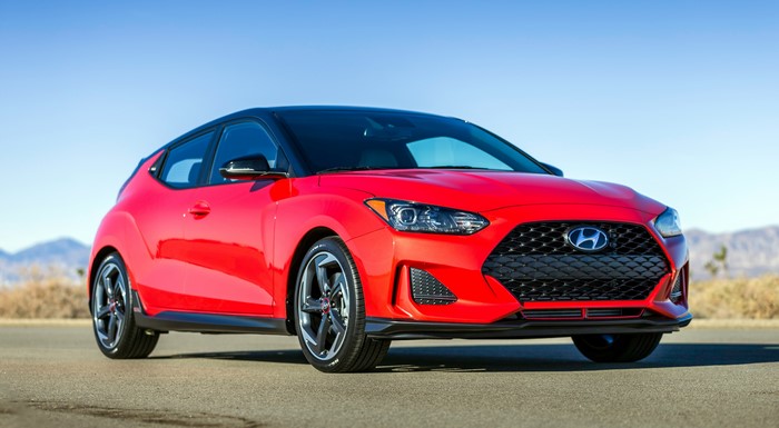 Red Hyundai Veloster Turbo