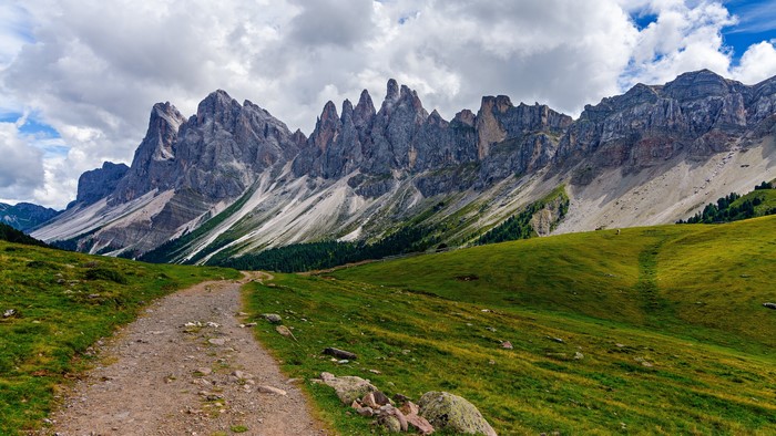 Dolomites Mountains in Trentino-Alto Adige 4K