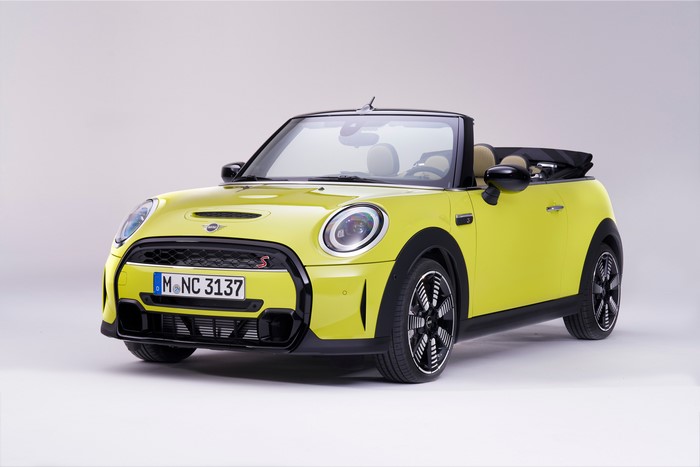 2021 Mini Cooper S Cabriolet in Yellow Green