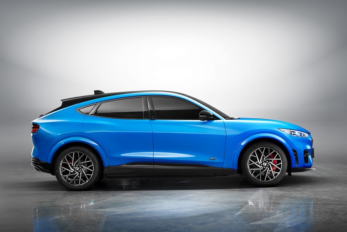 Ford Mustang Mach-E GT Crossover in Light Blue Metallic