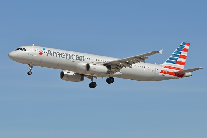 American Airlines Airbus A321 airplane