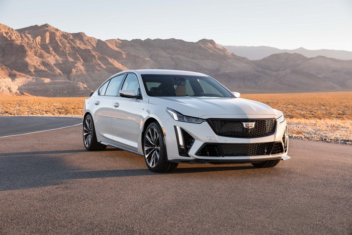 White 2021 Cadillac CT5-V Blackwing in North America