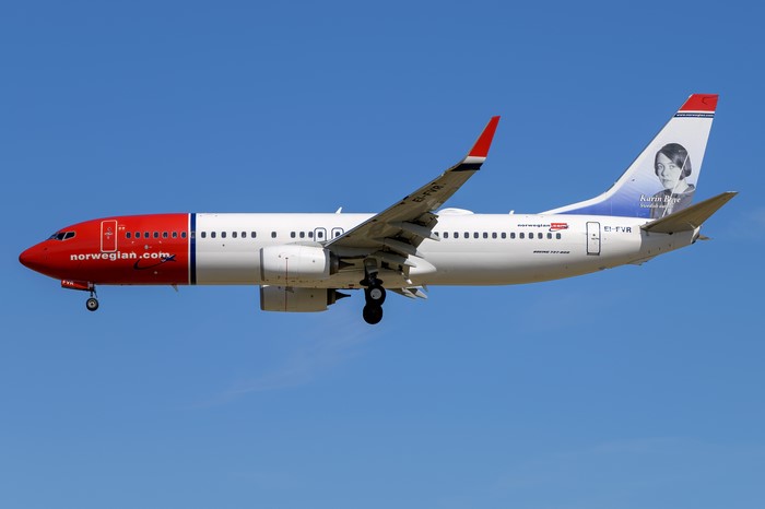 Boeing 737-800W EI-FVR of Norwegian Air International