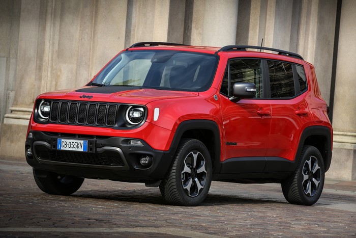 Red Jeep Renegade Trailhawk 4xe