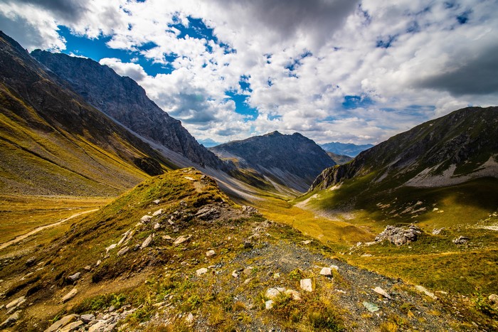 Mountains and Valley in Switzerland