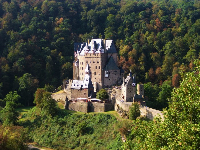 Eltz Castle in Rhineland-Palatinate, Germany during Autumn