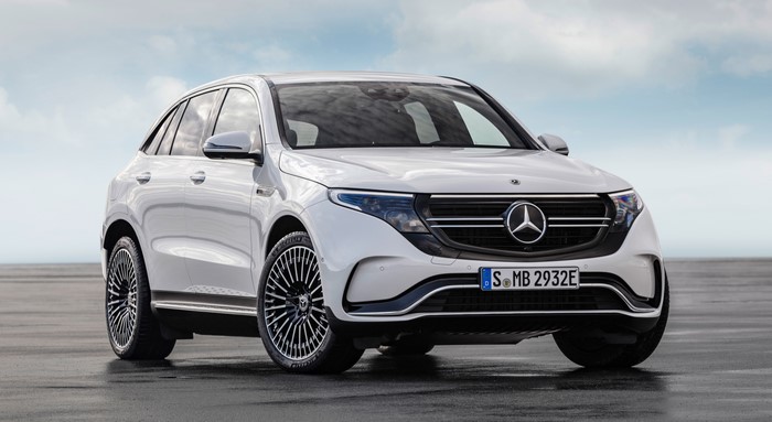 White 2019 Mercedes-Benz EQC 400 4MATIC AMG Line Crossover