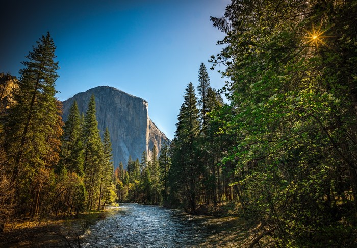 Yosemite National Park with El Capitan and Merced River