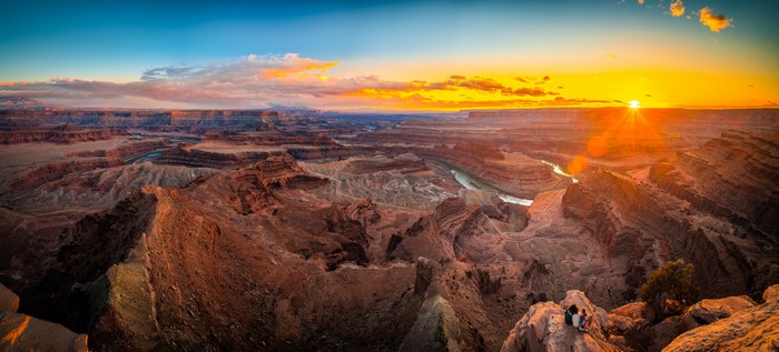 Dead Horse Point State Park Panorama at Sunrise