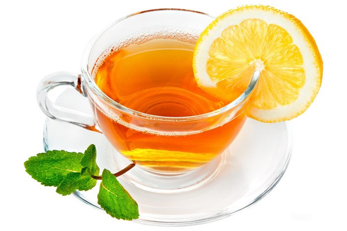 4K Tea with Lemon and Mint