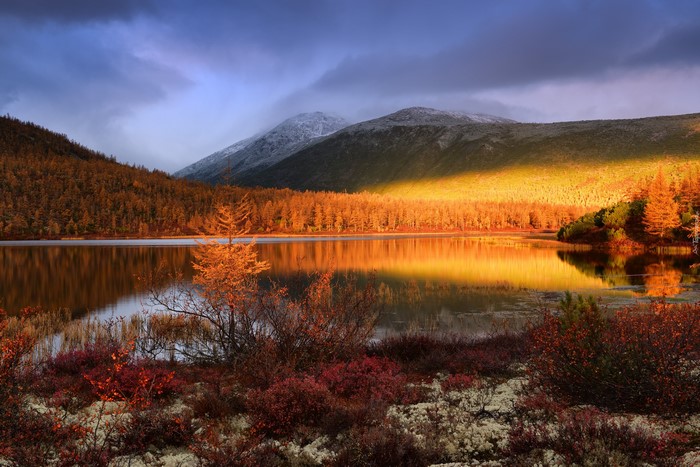 Autumn at Jack London Lake, Magadan Region, Russia
