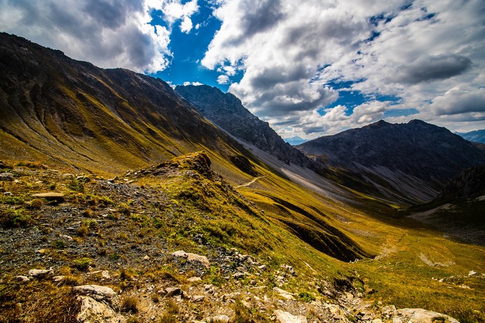 Mountains and Clouds in Switzerland