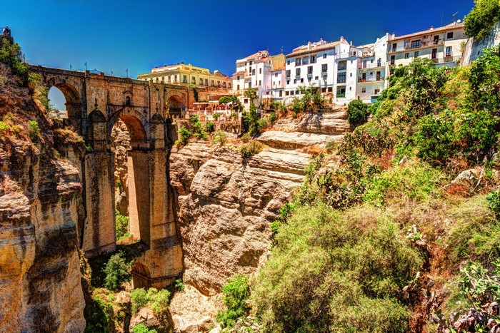 Puente Nuevo Bridge over El Tajo Gorge in Ronda, Andalusia, Spain