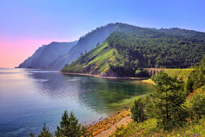 Lake Baikal Coast and Forests in 4K
